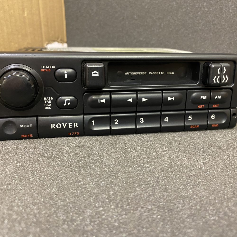 Old Rover Car Radio Stereo Cassette Rover R770 With Code Retro