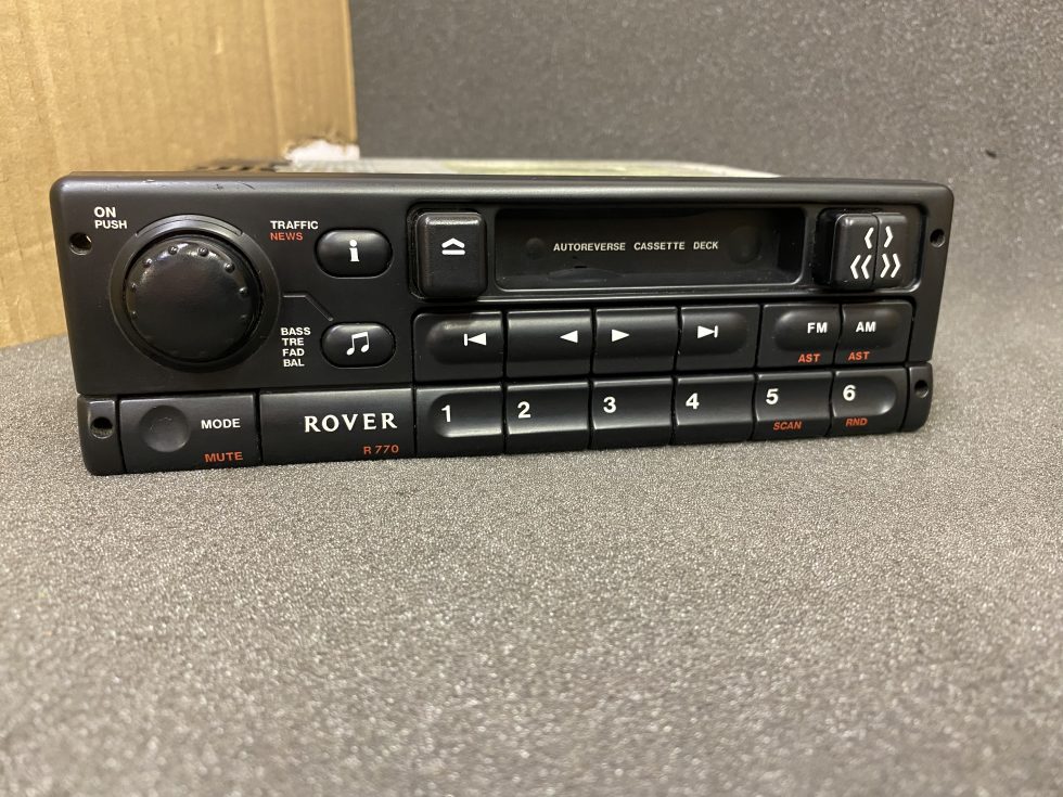 Old Rover Car Radio Stereo Cassette Rover R770 With Code Retro JT Audio