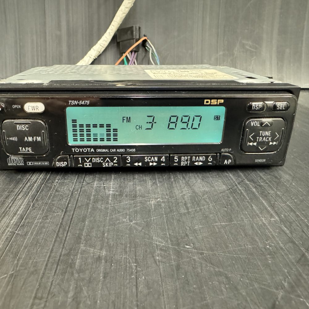 Toyota Tsn-5475 Oem car radio cassette head unit Rare Dsp Japanese Model
