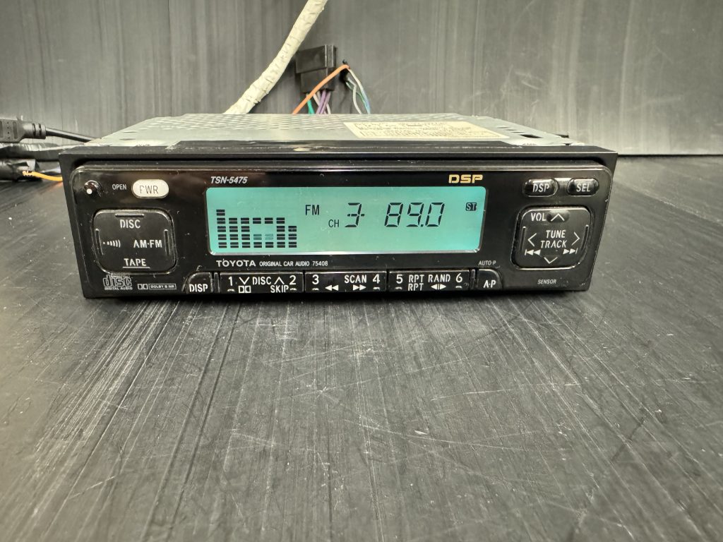 Toyota Tsn-5475 Oem car radio cassette head unit Rare Dsp Japanese