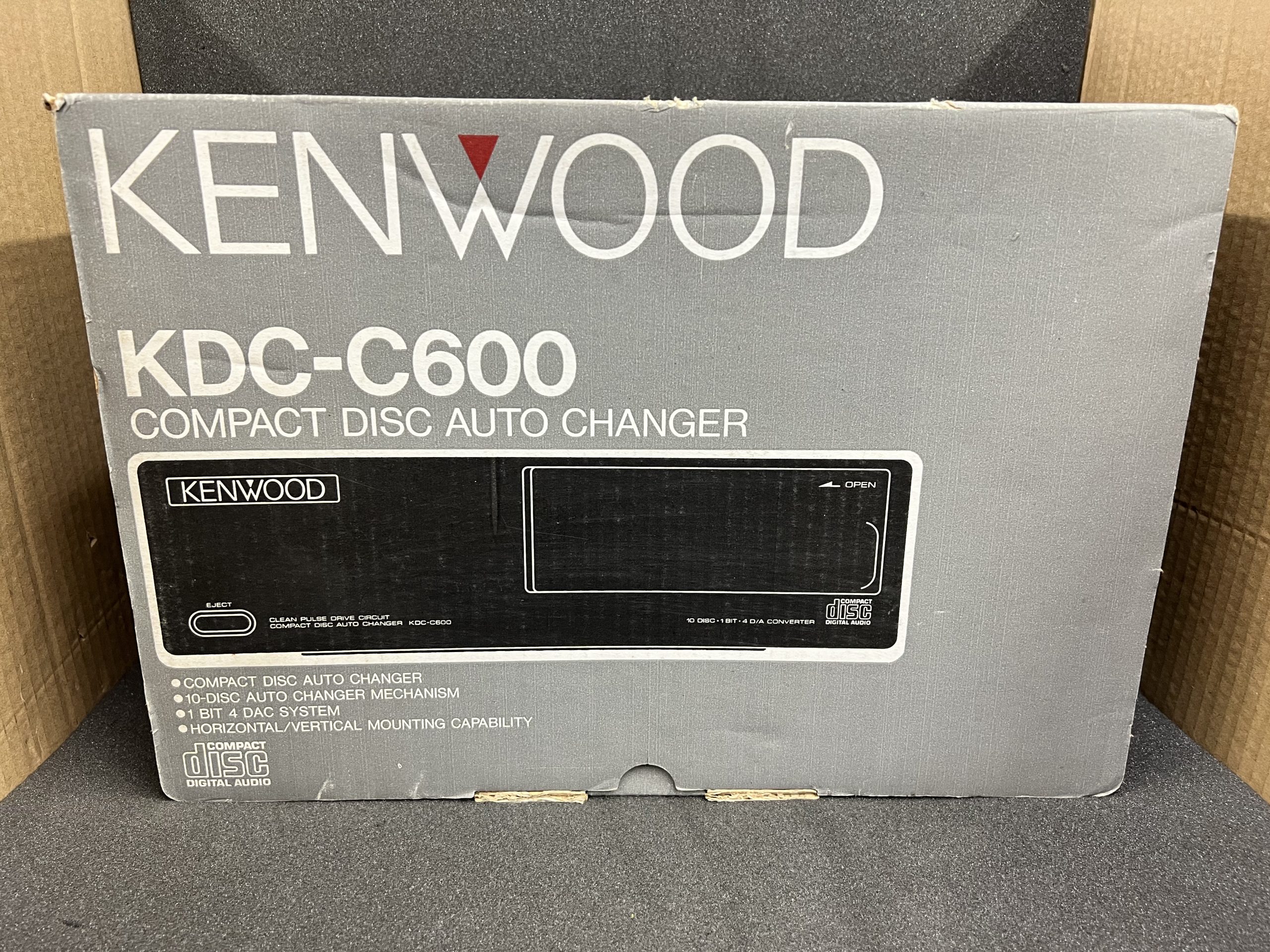 Kenwood KdcC600 Car Radio Stereo 10 Disc Plug In Add On Cd Changer