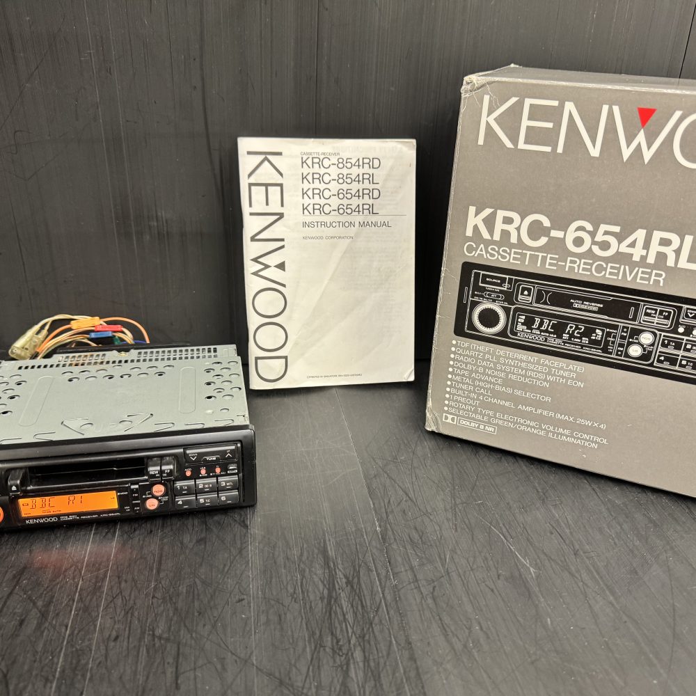 Kenwood Krc-654RL old car radio cassette player Cd control boxed