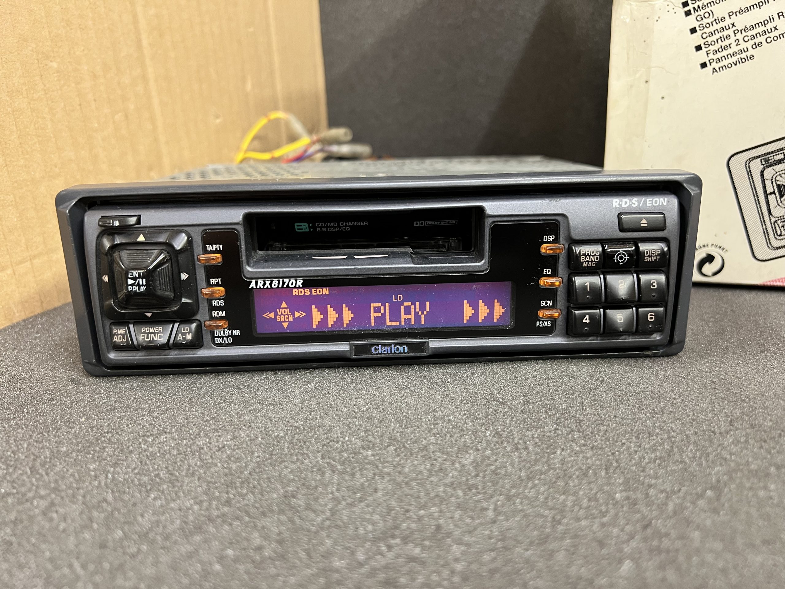 Clarion Arx8170r Old Classic Vintage Radio Cassette Player Cd Changer