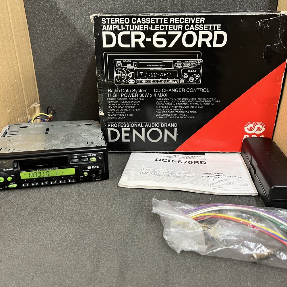 Denon Dcr-670rd Old Classic Vintage Radio Cassette Player Cd Changer Control
