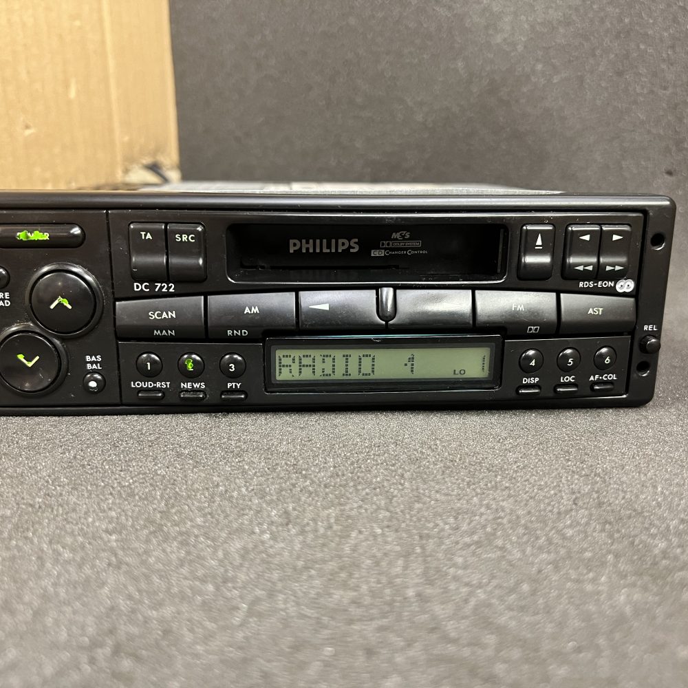 Old Classic Philips Dc722 Car Radio Stereo Cassette Player Cd Changer Control