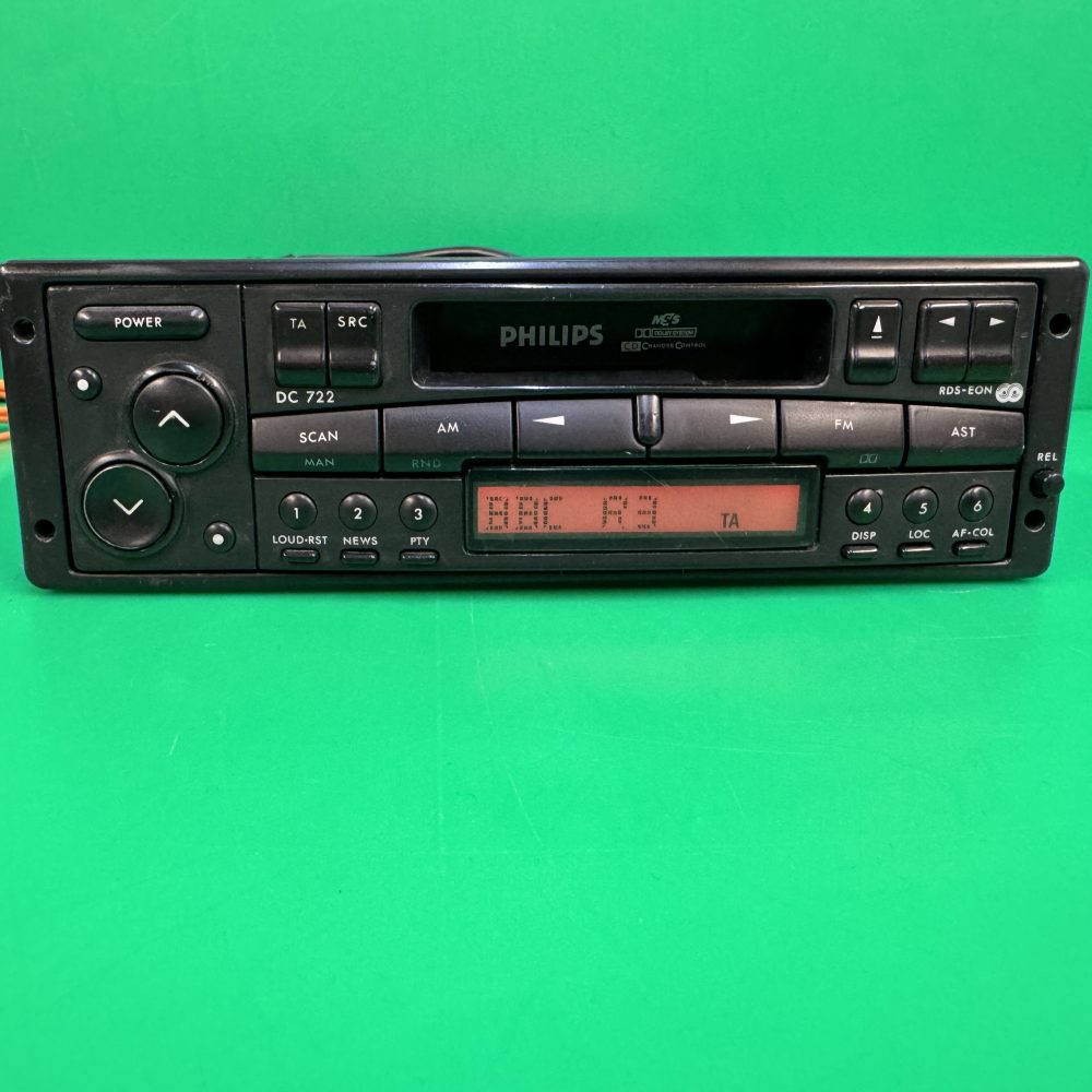 Old Classic Philips Dc722 Car Radio Stereo Cassette Player Cd Changer Control