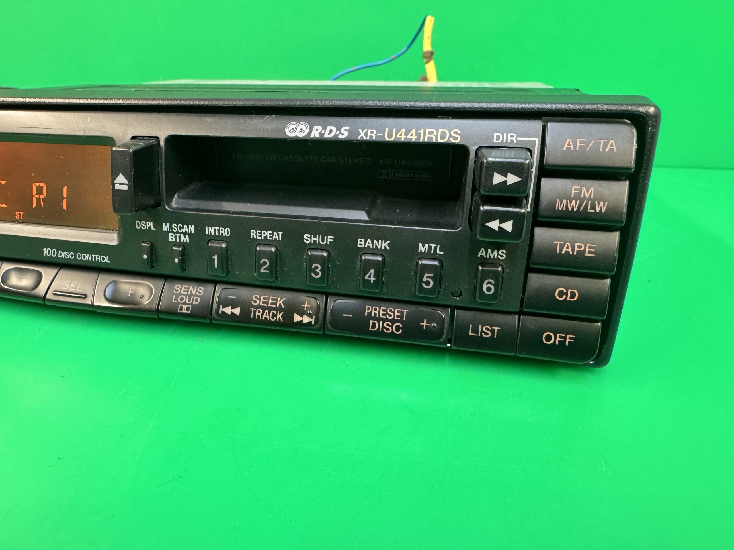Sony Car Radio Cassette Player + Cd Changer Control Xr-U441RDS old Classic - Image 4