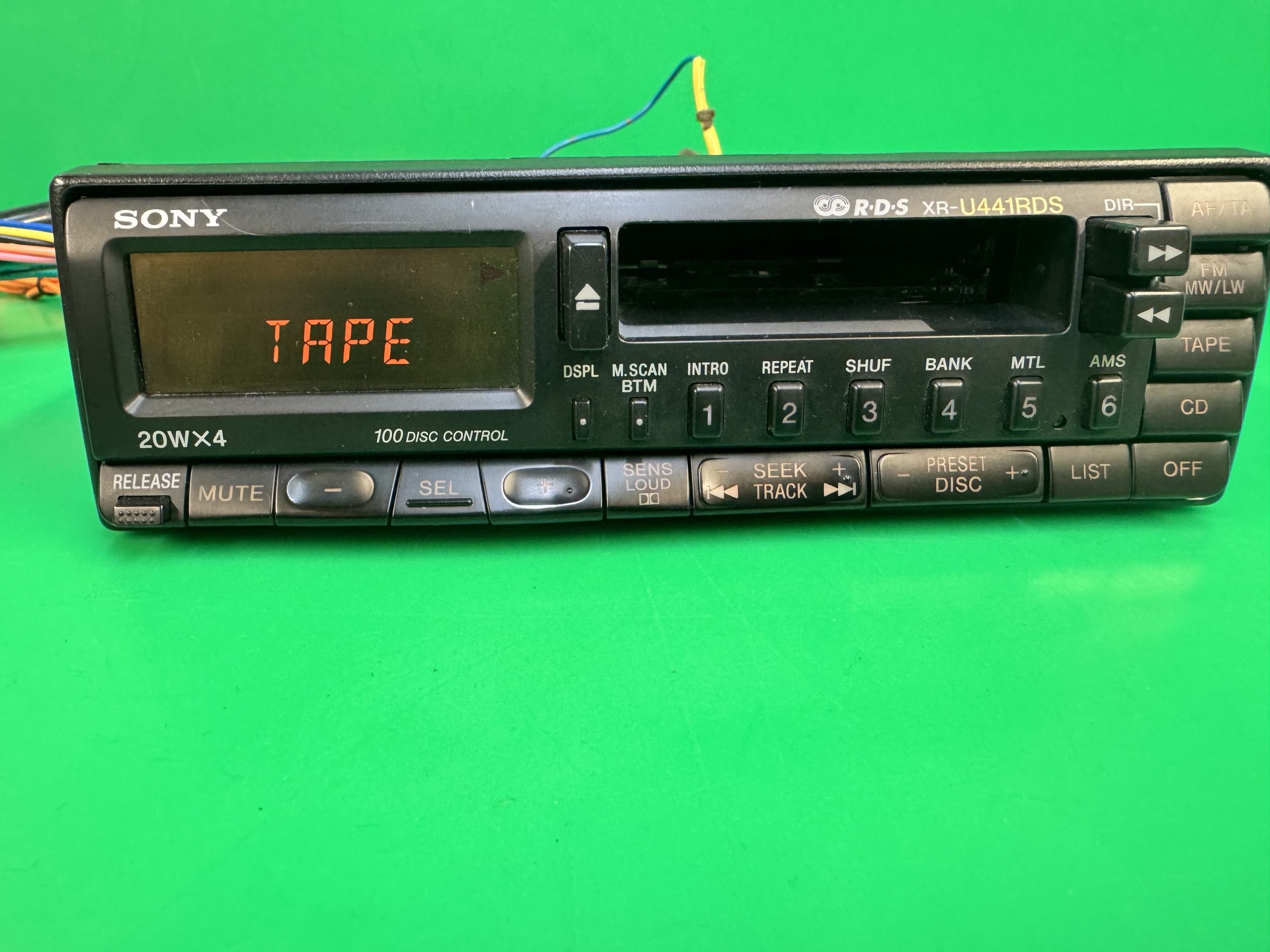 Sony Car Radio Cassette Player + Cd Changer Control Xr-U441RDS old Classic - Image 5
