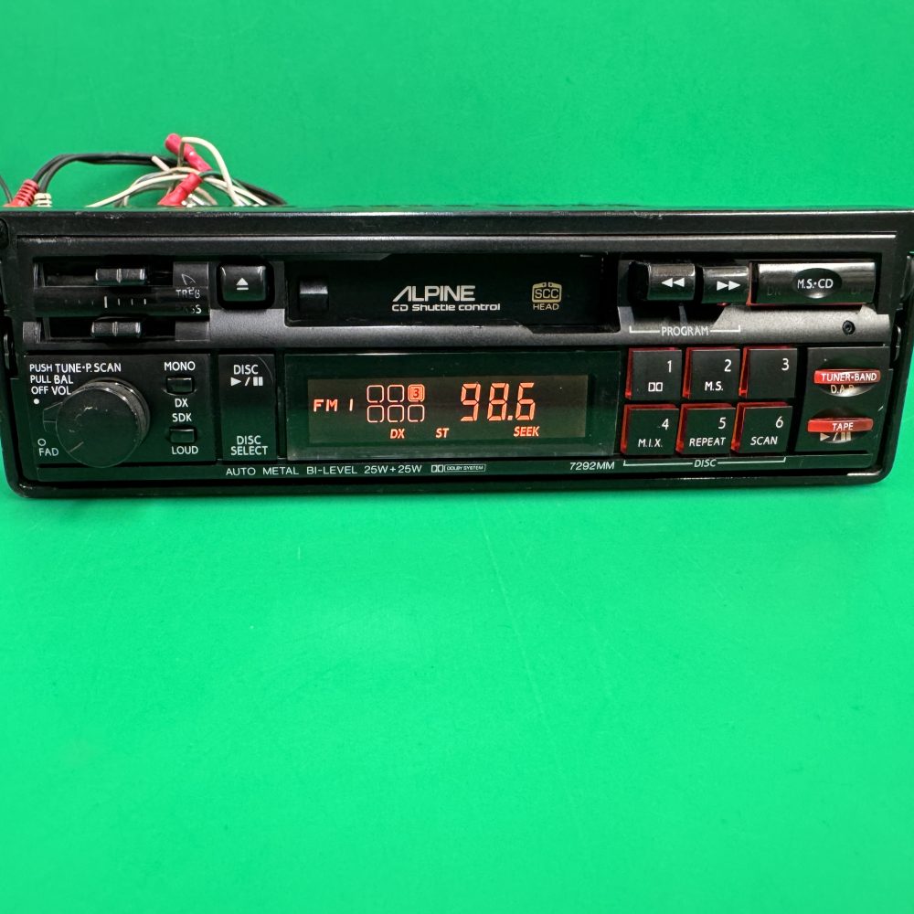 Alpine 7292rm old Classic pull out radio cassette player bmw etc