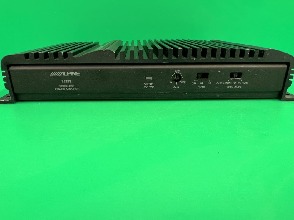 Alpine 3522s Old Classic Vintage Car Add On Amp Amplifier 2 Channel - Image 3