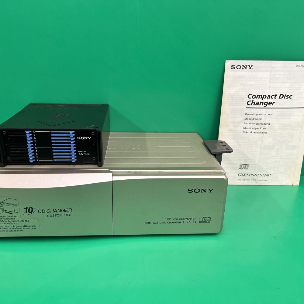 Sony Car Radio Stereo 10 Disc Plug In Cd Changer Model Cdx-71