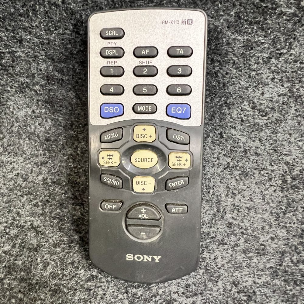Sony Rm-X113 Old Type Remote control Commander Controller Rmx113 Used Cdx-Ca900