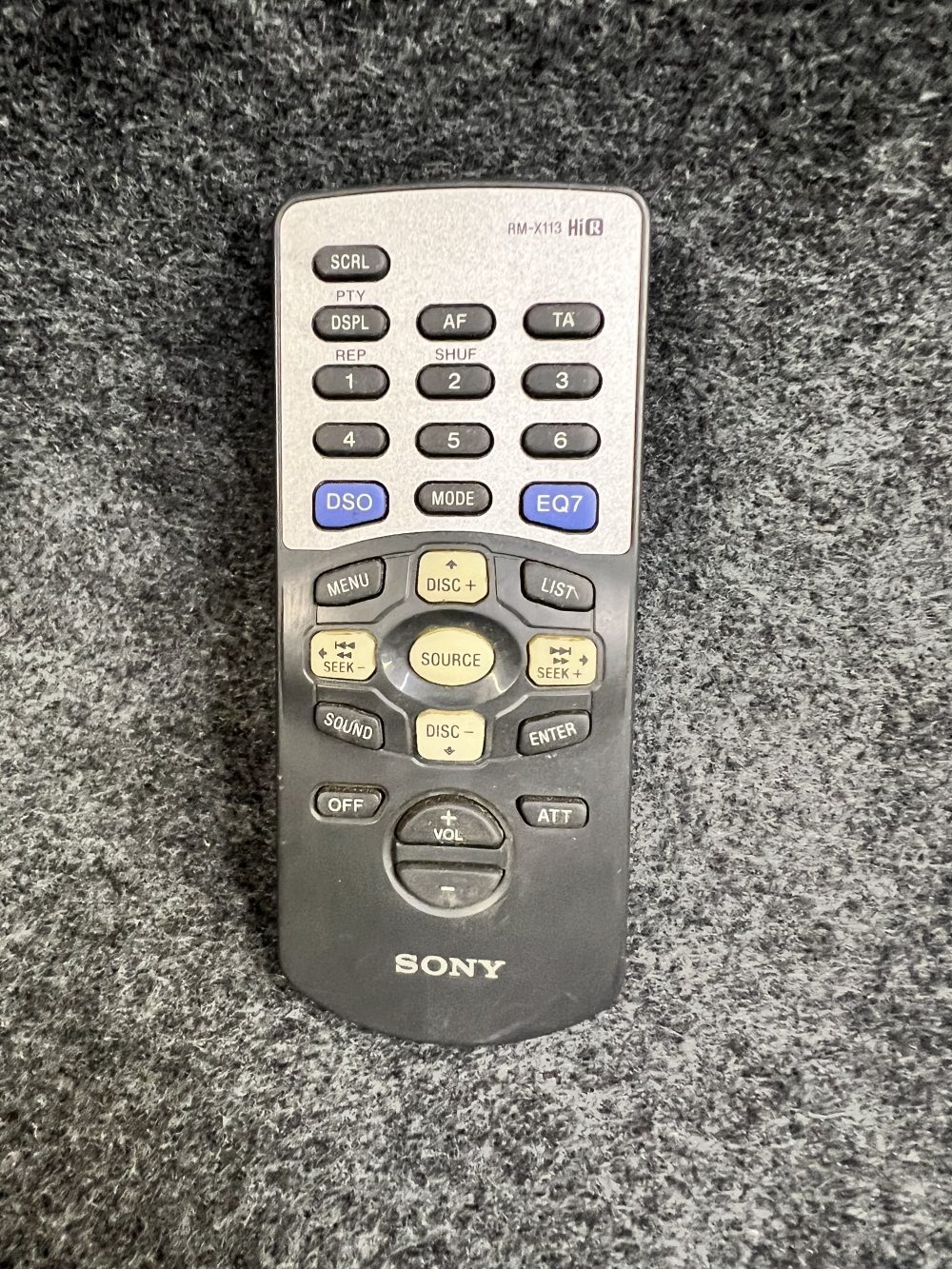 Sony Rm-X113 Old Type Remote control Commander Controller Rmx113 Used Cdx-Ca900
