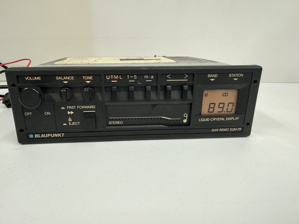 Blaupunkt San Remo Sqm 29 old car radio cassette player
