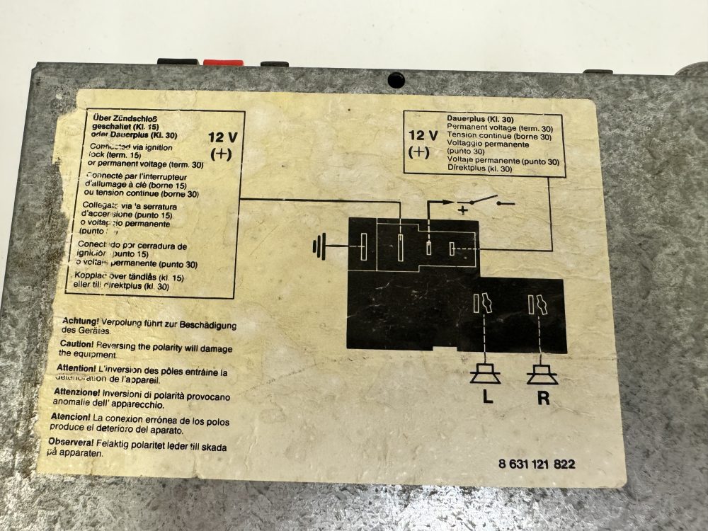 Blaupunkt San Remo Sqm 29 old car radio cassette player - Image 3