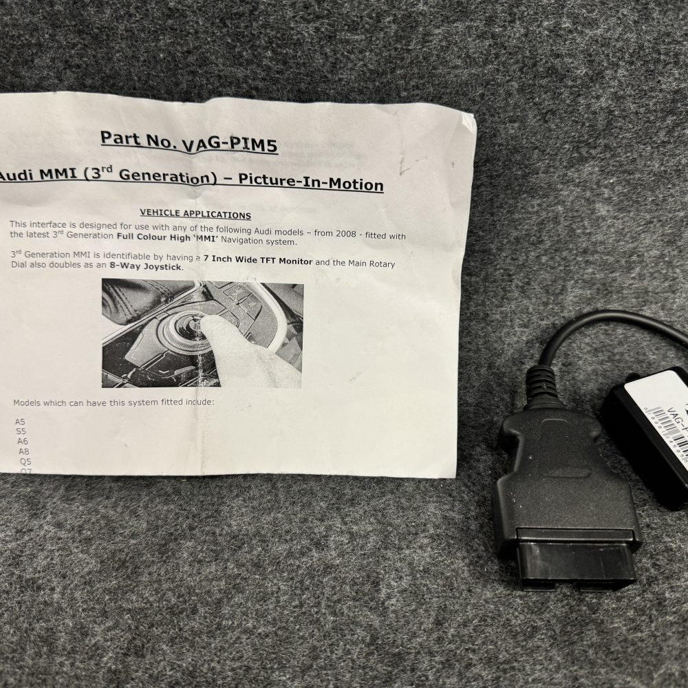 Audi MMi Picture in motion adapter