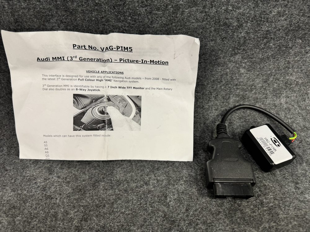 Audi MMi Picture in motion adapter