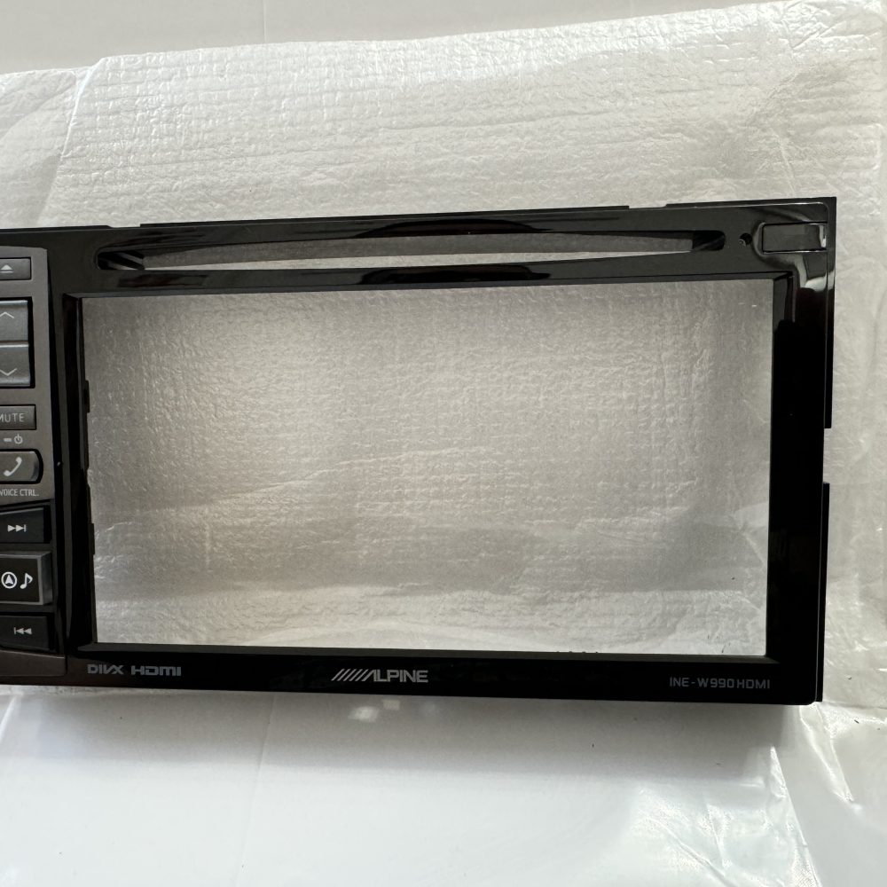 Alpine Ine-W990hdmi Cd Player Front Face Panel Nose Piece Outer Panel Only