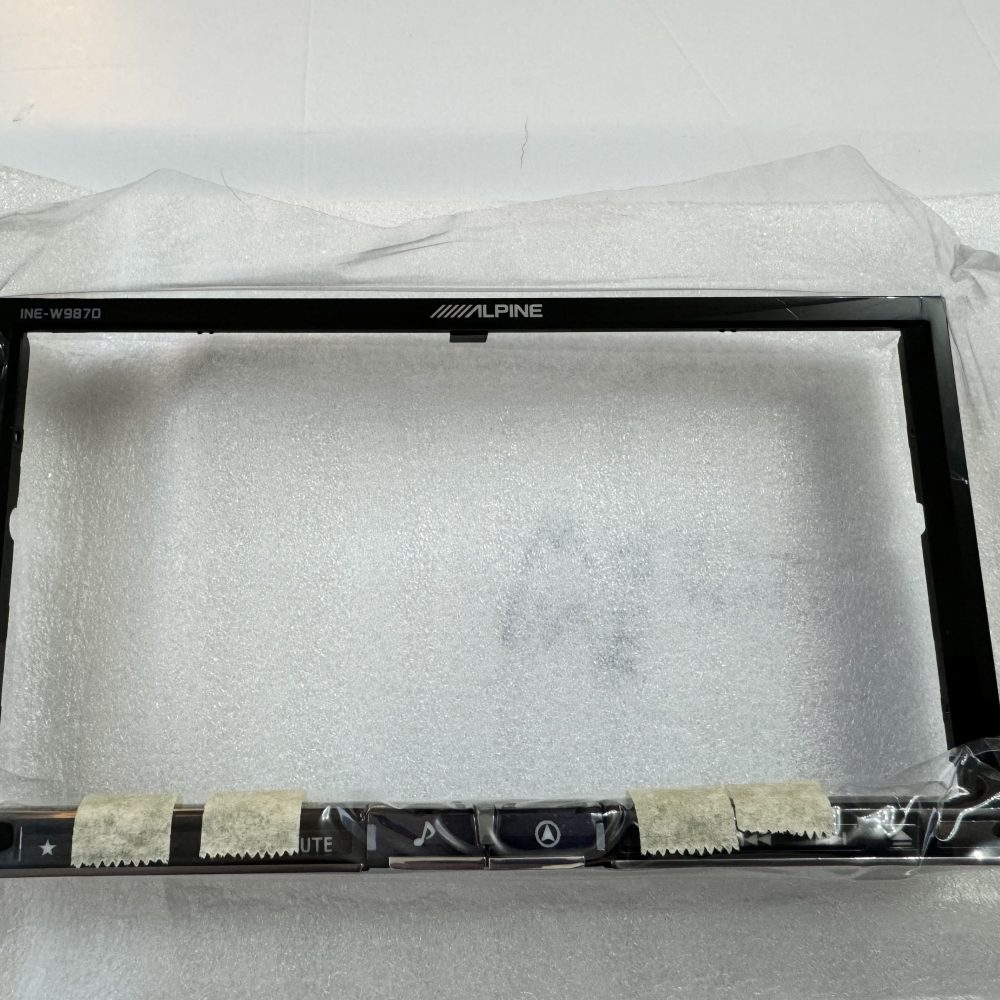 Alpine Ine-W987D Cd Player Front Face Panel Nose Piece Outer Panel Only