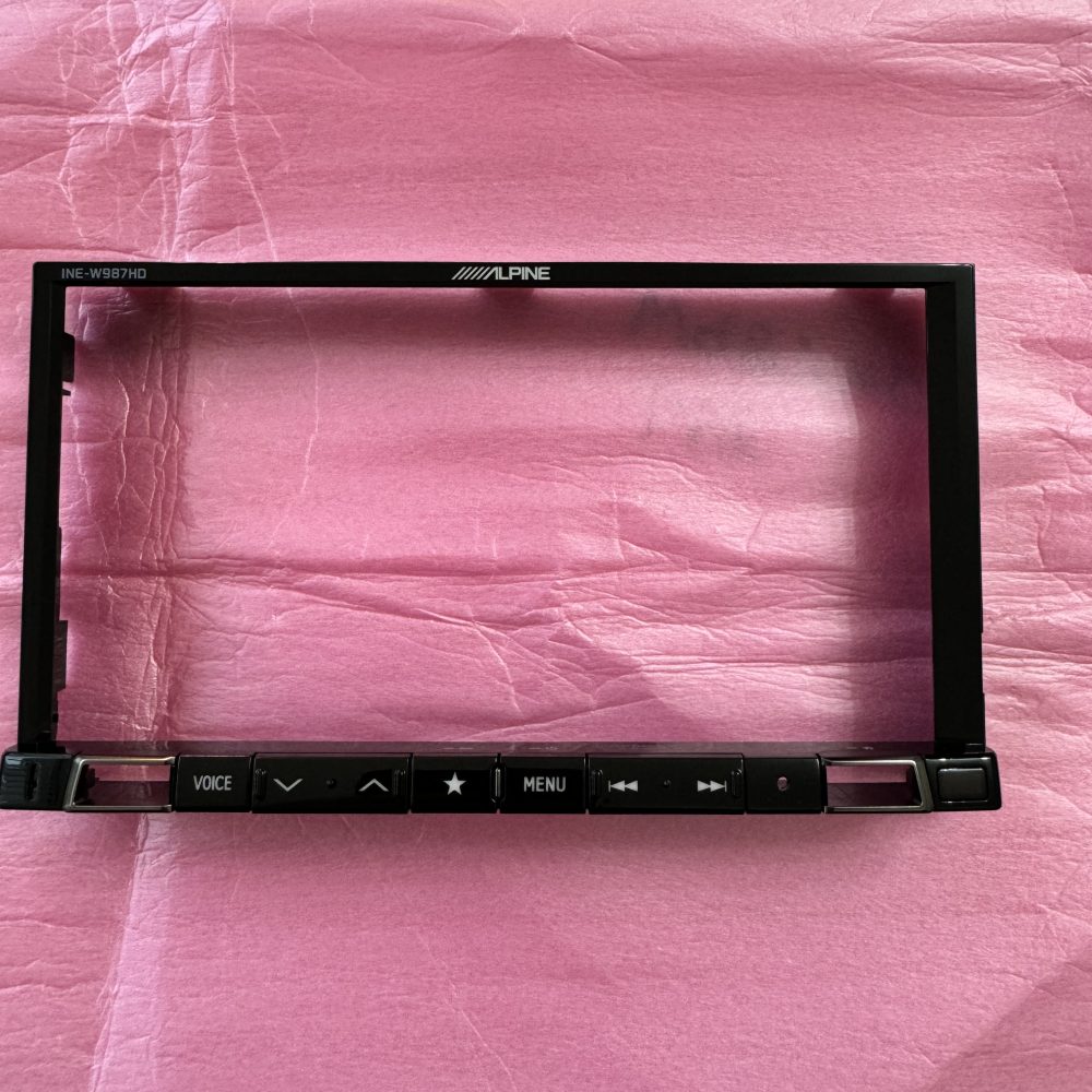 Alpine Ine-W987hd Front Face Panel Nose Piece Outer Panel Only