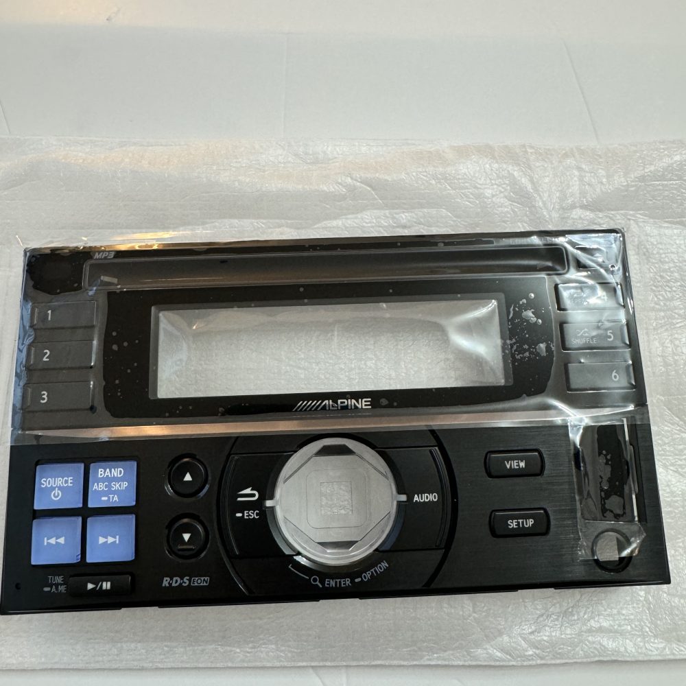 Alpine Cde-W233r Front Face Panel Nose Piece Outer Panel Only