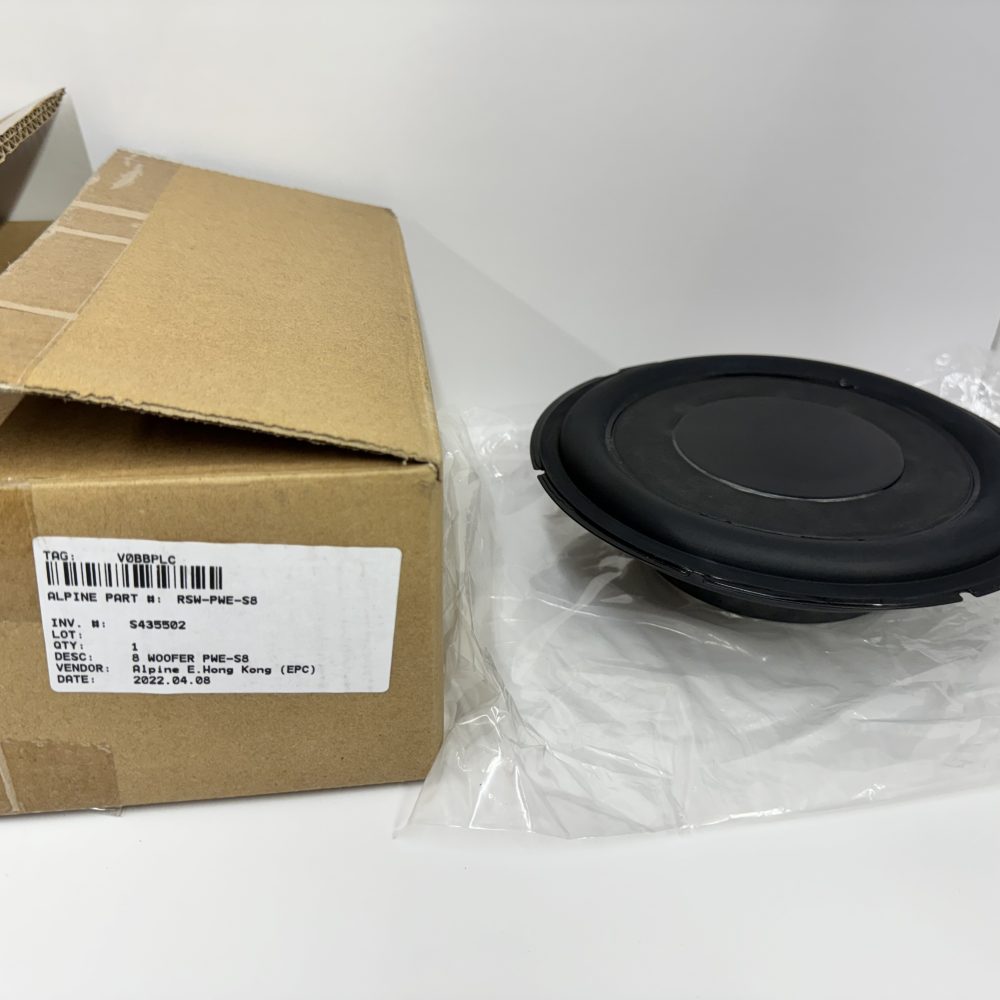 Alpine PWE-S8 Compact Alpine Underseat subwoofer new speaker