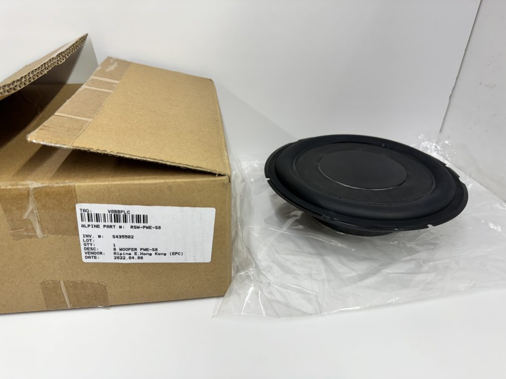 Alpine PWE-S8 Compact Alpine Underseat subwoofer new speaker