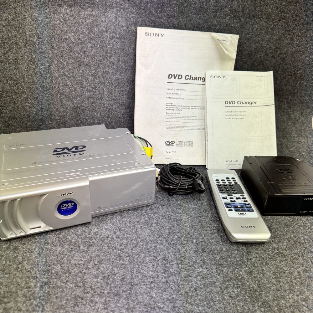 Sony Dvx-100 changer, cartridge, remote and remote eye