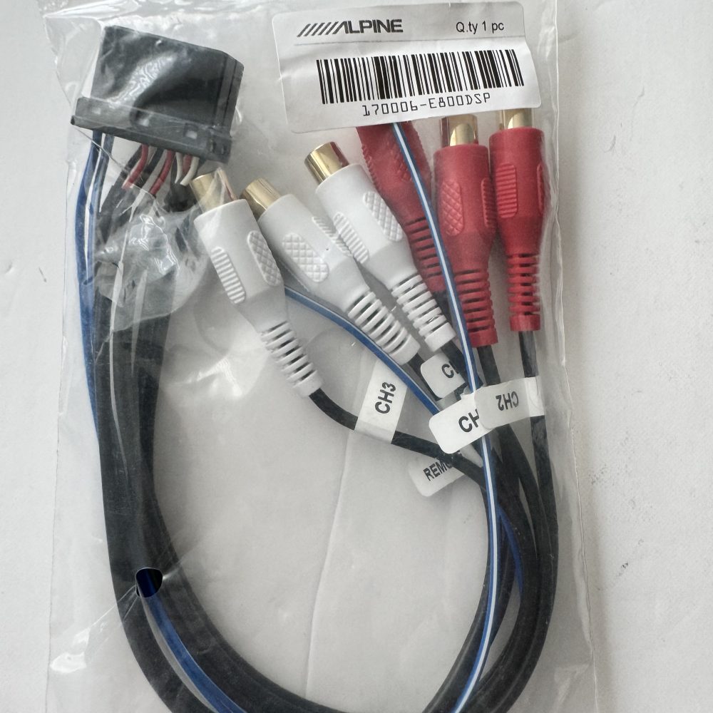 ALPINE PDP-E800DSP INPUT LEADS RCA FRONT  REAR SUBW HARNESS