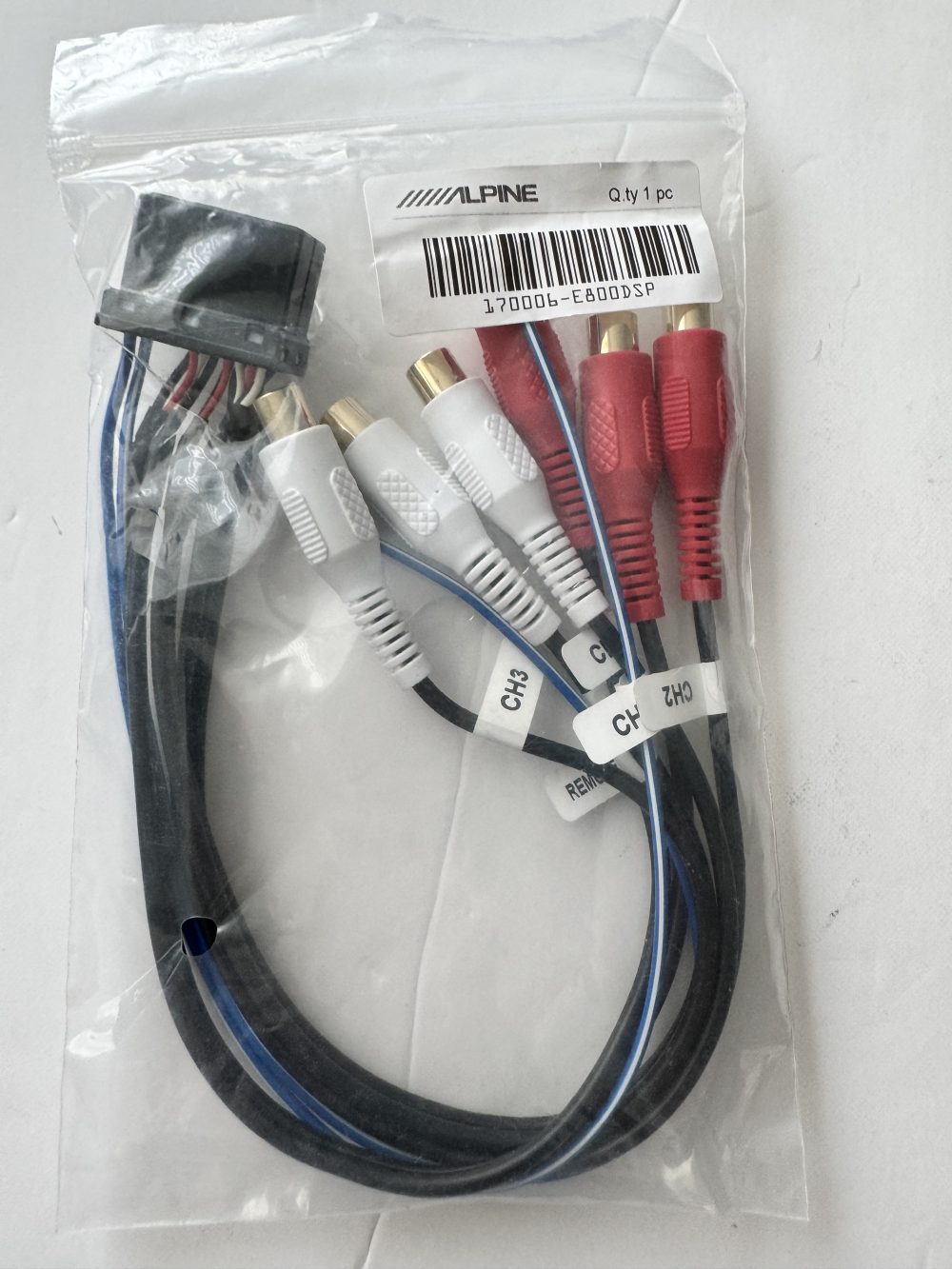 ALPINE PDP-E800DSP INPUT LEADS RCA FRONT  REAR SUBW HARNESS