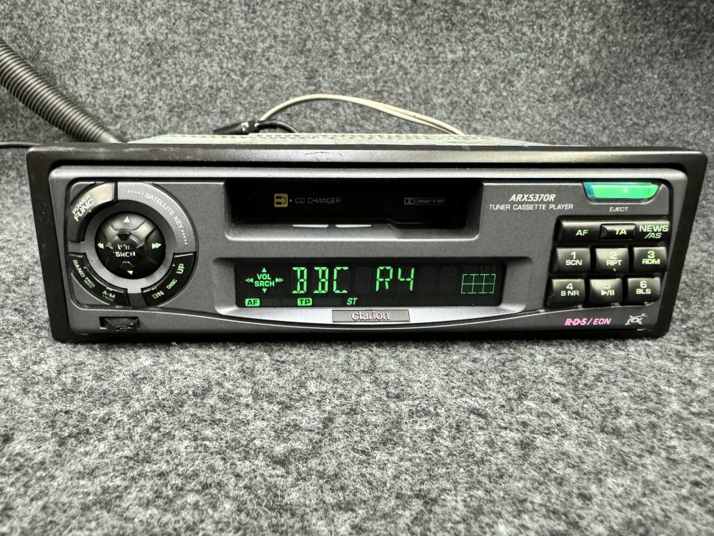 Clarion Arx5370r Old Classic Vintage Radio Cassette Player Cd Changer Control