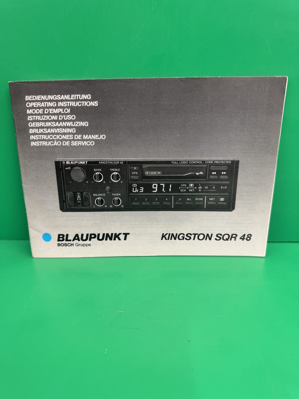 Blaupunkt Bremen Sqr46 Car Radio Stereo Genuine Instruction Manual
