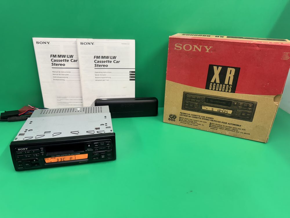Old Sony Car Radio Stereo Cassette Player Model Xr-6600rds Retro 90s Vintage Retro