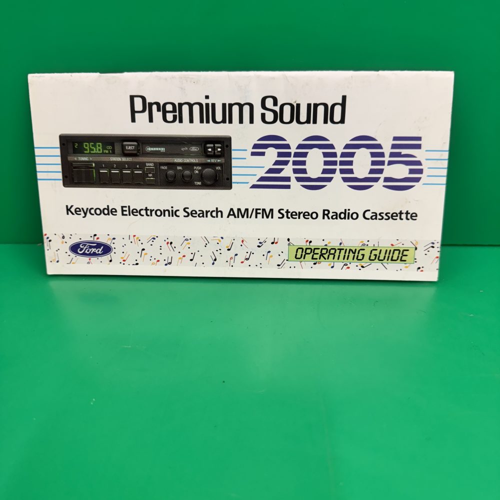 Ford Premium Sound 2005 Car Radio Stereo Genuine Instruction Manual