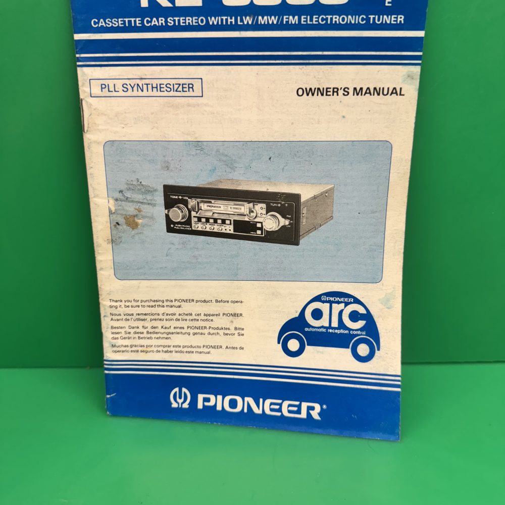 Pioneer Ke-5300 Car Radio Stereo Genuine Instruction Manual
