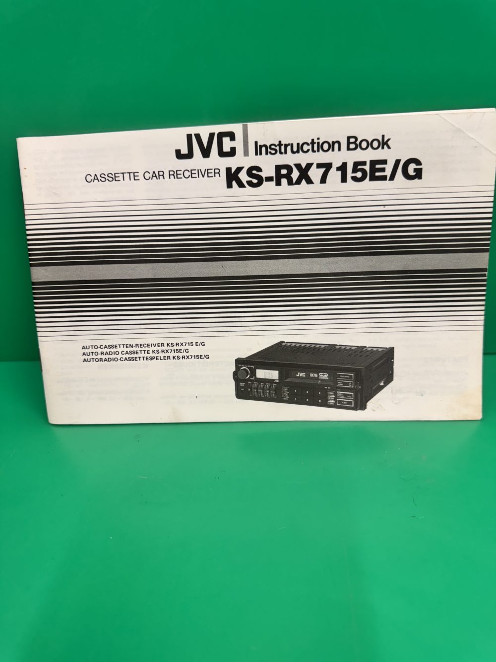 Jvc Rx715 Car Radio Stereo Genuine Instruction Manual