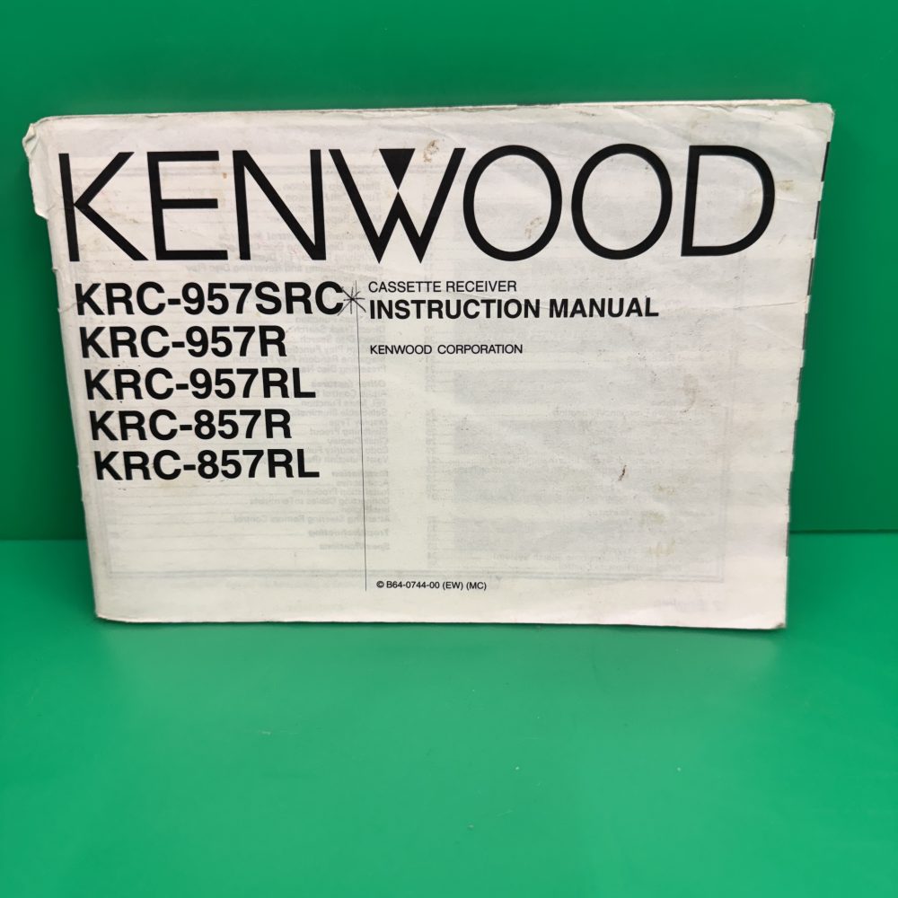 Kenwood Krc-857r Krc-957r Car Radio Stereo Genuine Instruction Manual