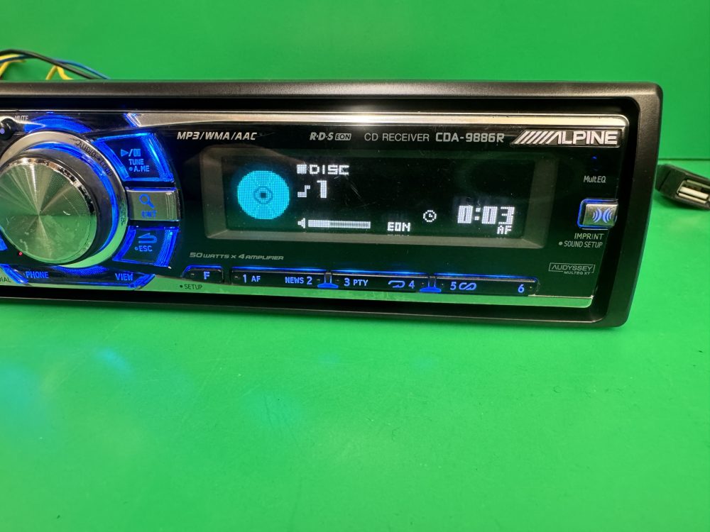 Alpine Car Radio Stereo Cd Mp3 Player Model Cda-9886r Oel display - JT ...