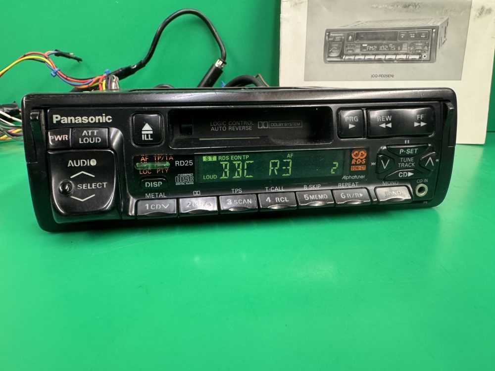 Panasonic Cq-Rd25 Old Vintage Radio Cassette Player Cd Changer Control Aux in - Image 3