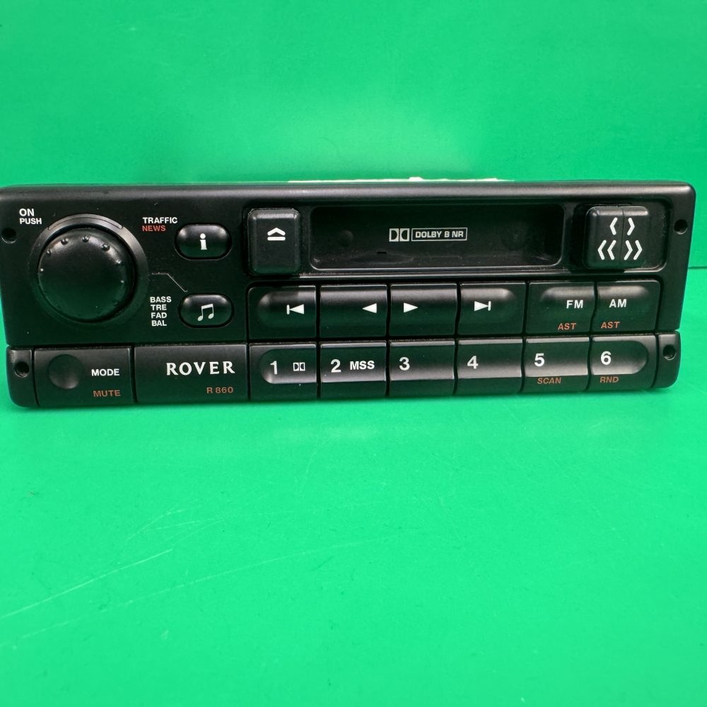 Old Rover Car Radio Stereo Cassette Rover R860 With Code Retro