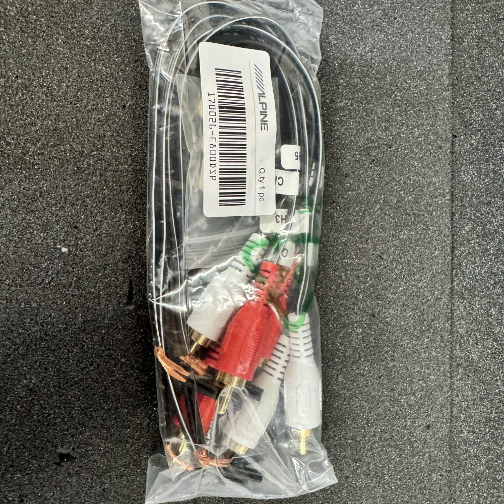 ALPINE PDP-E800DSP Rca adaptor for speaker level in