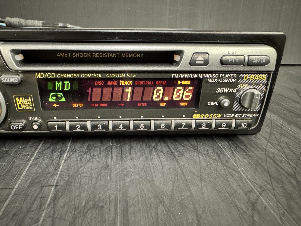 Sony Mdx-C5970r Car Radio Stereo Mini-Disc Player - Image 4