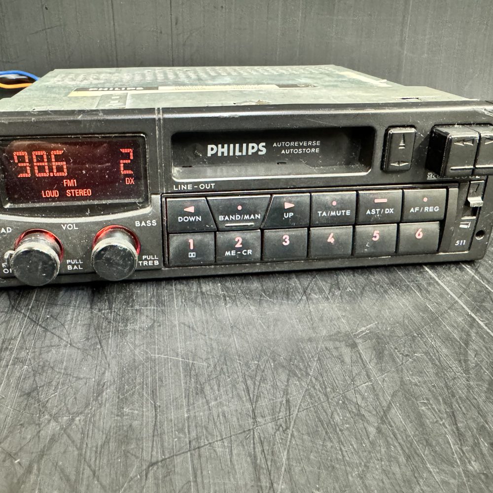 Old Rover Phillips Dc511 Car Radio Stereo Cassette Rare