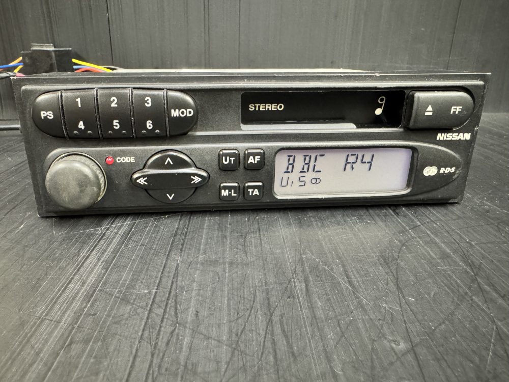 Nissan Blaupunkt old car radio stereo cassette player Oem with code