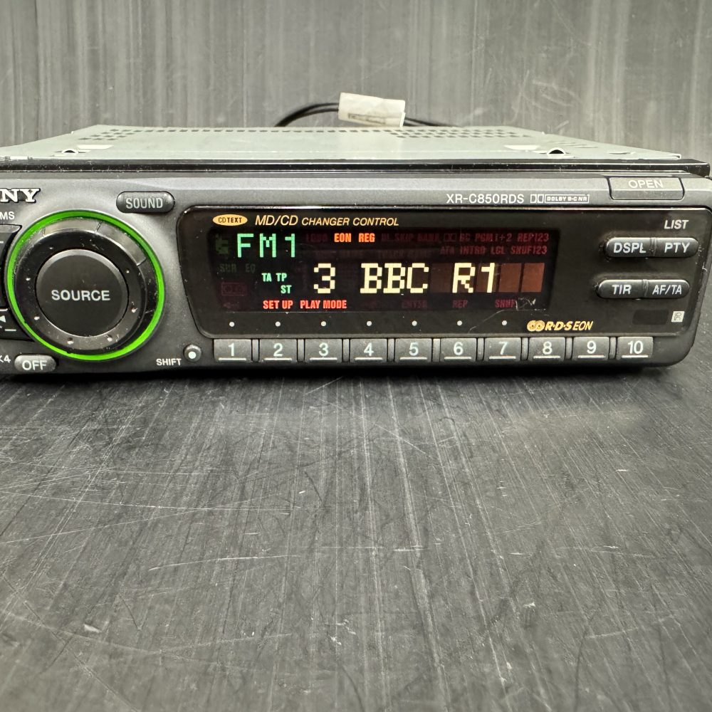 Old Sony Car Radio Stereo Cassette Player Model Xr-C850rds Retro 90s Vintage Retro