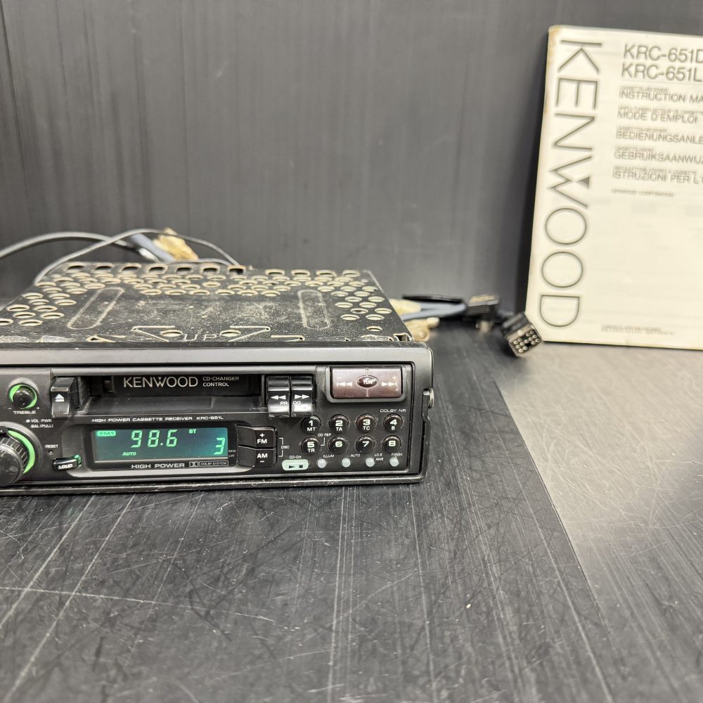 Kenwood Krc-651L Car Radio Stereo Cassette Player Cd Changer Control