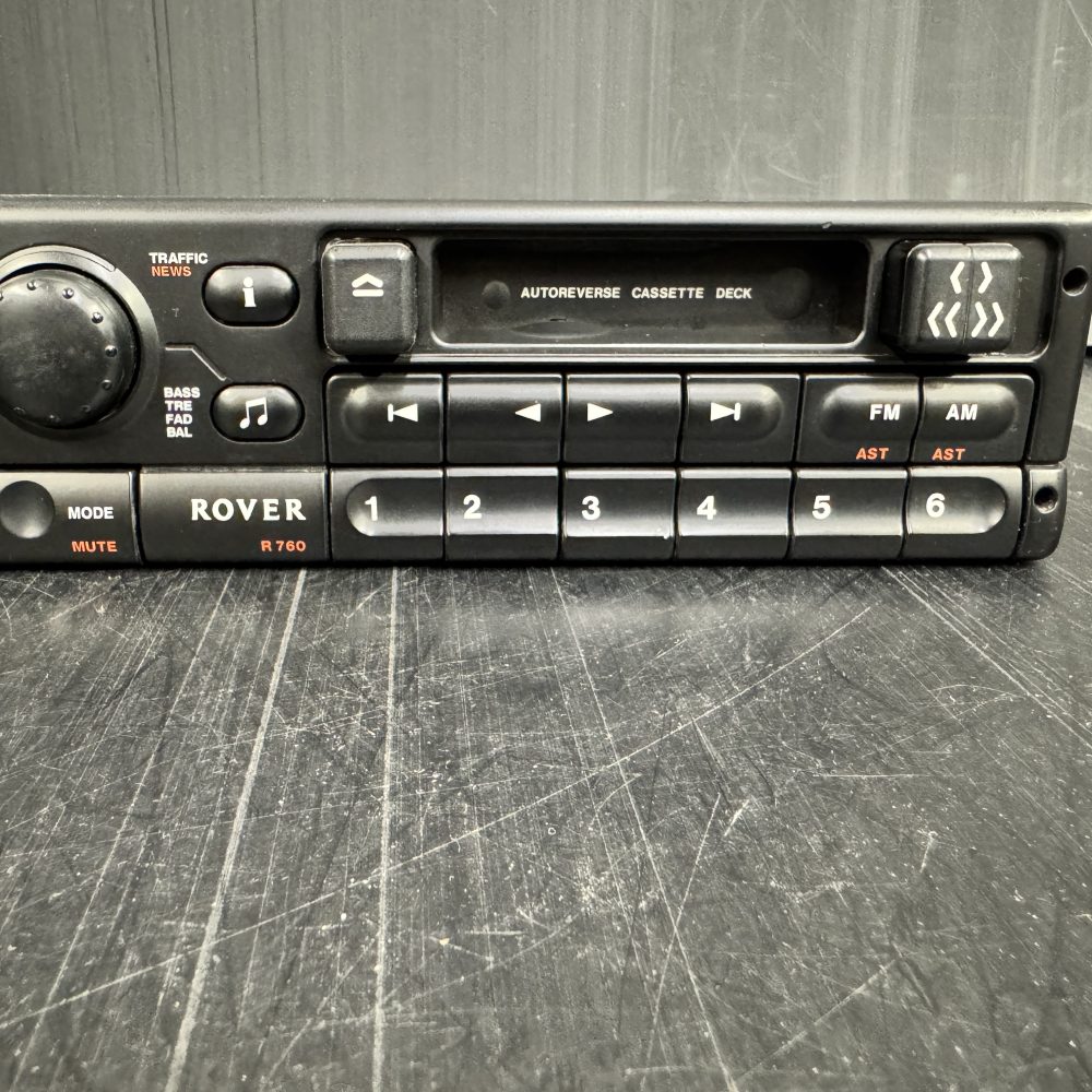 Old Rover Car Radio Stereo Cassette Rover R760 With Code Retro