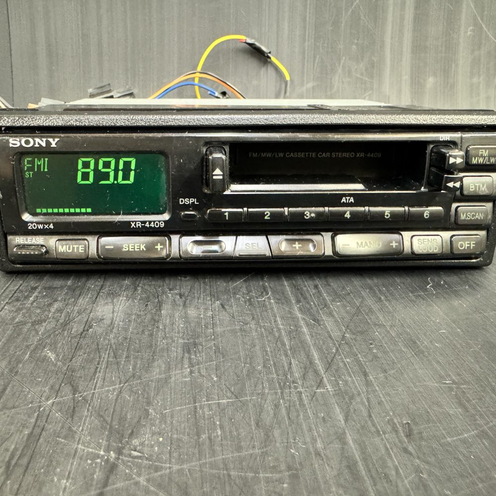 Old Sony Car Radio Stereo Cassette Player Model Xr-4409 Retro 90s Vintage Retro