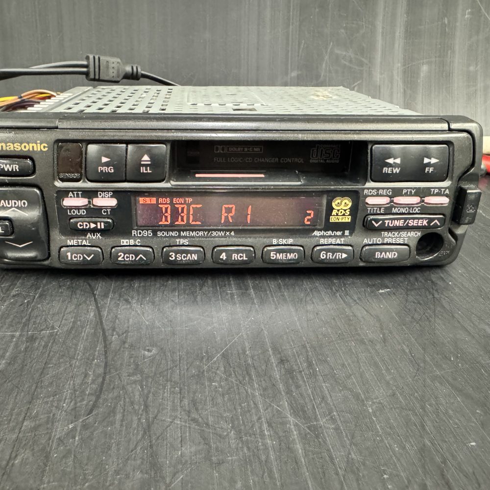 Panasonic RD95 Old Vintage Radio Cassette Player Cd Changer Control Aux in