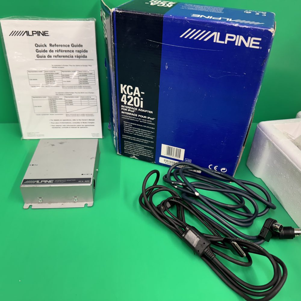 Alpine Kca-420i iPod Interface Adapter Kit Set Complete boxed